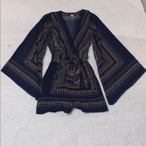 venus printed romper